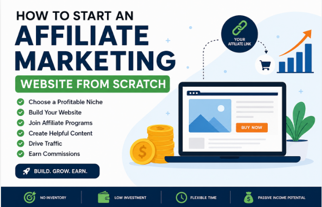 How to Start an Affiliate Marketing Website from Scratch in 2026: The Complete Beginner's Guide to Building a Passive Income Business