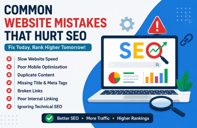 15 Common Website Mistakes That Hurt SEO (And How to Fix Them for Higher Google Rankings)