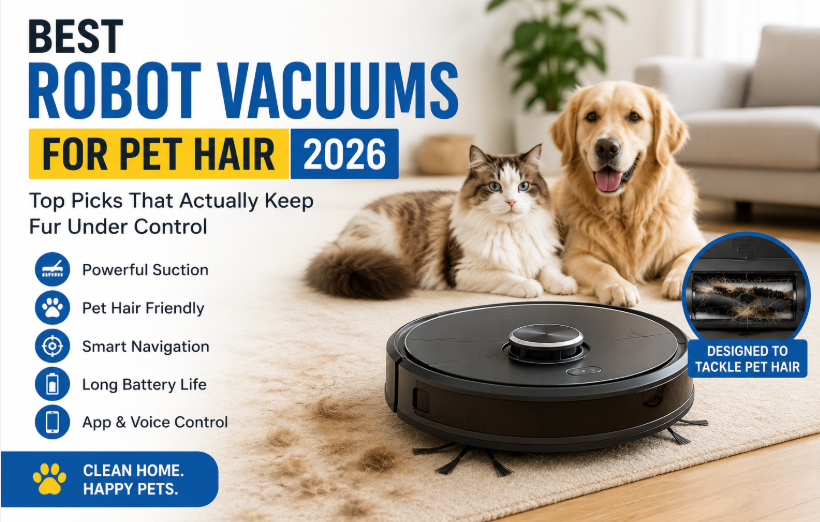 Best Robot Vacuums for Pet Hair in 2026: Top Picks That Actually Keep Fur Under Control