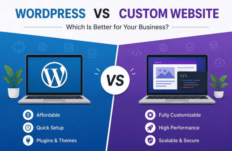 WordPress vs Custom Website: Which Is Better for Your Business in 2026?