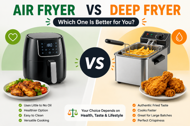 Air Fryer vs Deep Fryer: Which One Should You Choose in 2026? The Ultimate Guide for Health, Taste, Cost, and Convenience